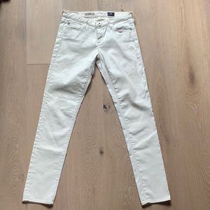Ag cream colored skinny jean